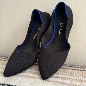 Rothy's The Point FlatsFlax Black *Machine Dried 8 shrunk to 6.5/7*